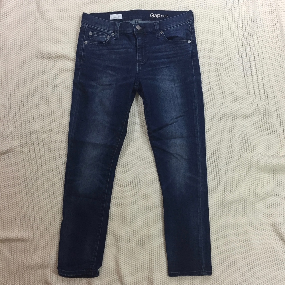 Gap Girlfriend Jeans Dark Wash 27